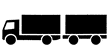 Abbildung: Sinnbild Lastkraftwagen mit Anhänger